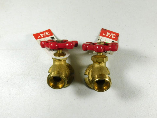 Two 3/4" Sillcock Female Threaded Inlets Valves