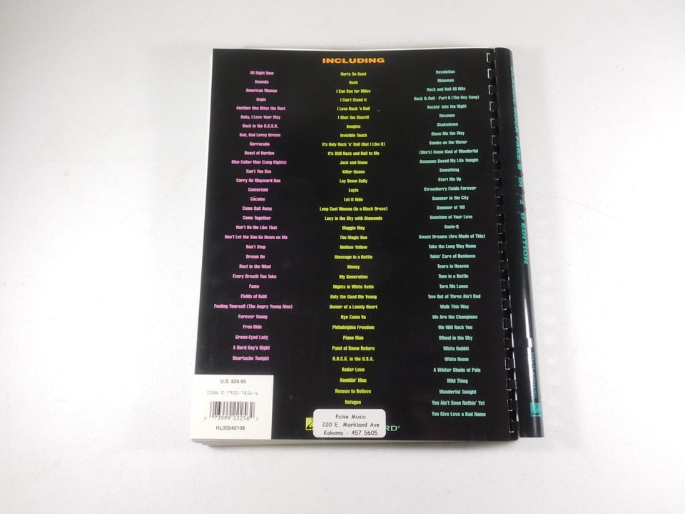 Classic Rock Fake Book Over 250 Great Songs of the Rock Era