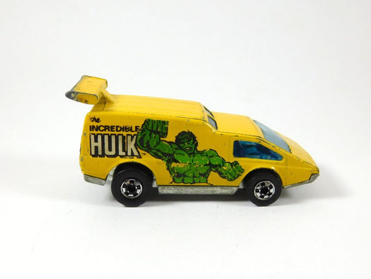 Vintage 1976 Hot Wheels Yellow Spoiler Sport The Incredible Hulk