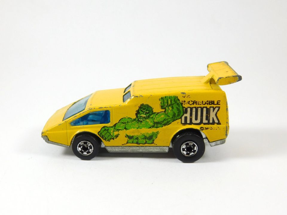 Vintage 1976 Hot Wheels Yellow Spoiler Sport The Incredible Hulk