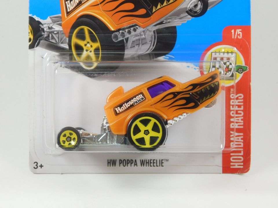 Hot Wheels 2016 Holiday Racers HW Poppa Wheelie Halloween Trick