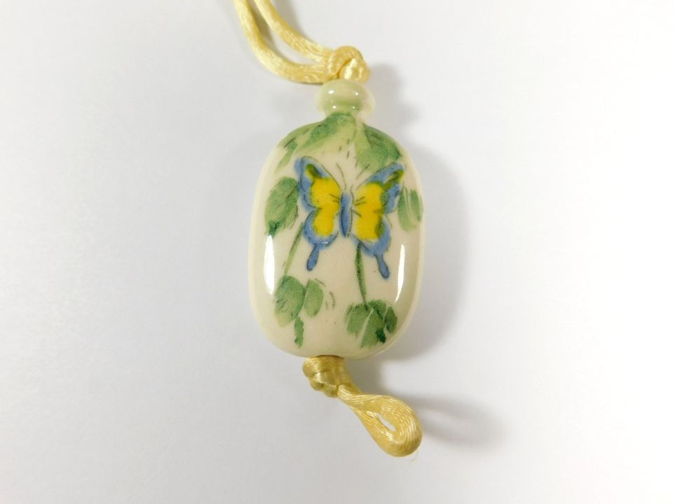 Hand Painted Avon Butterfly Necklace