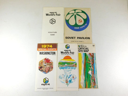 Vintage 1974 Expo World's Fair Brochures and Site Map