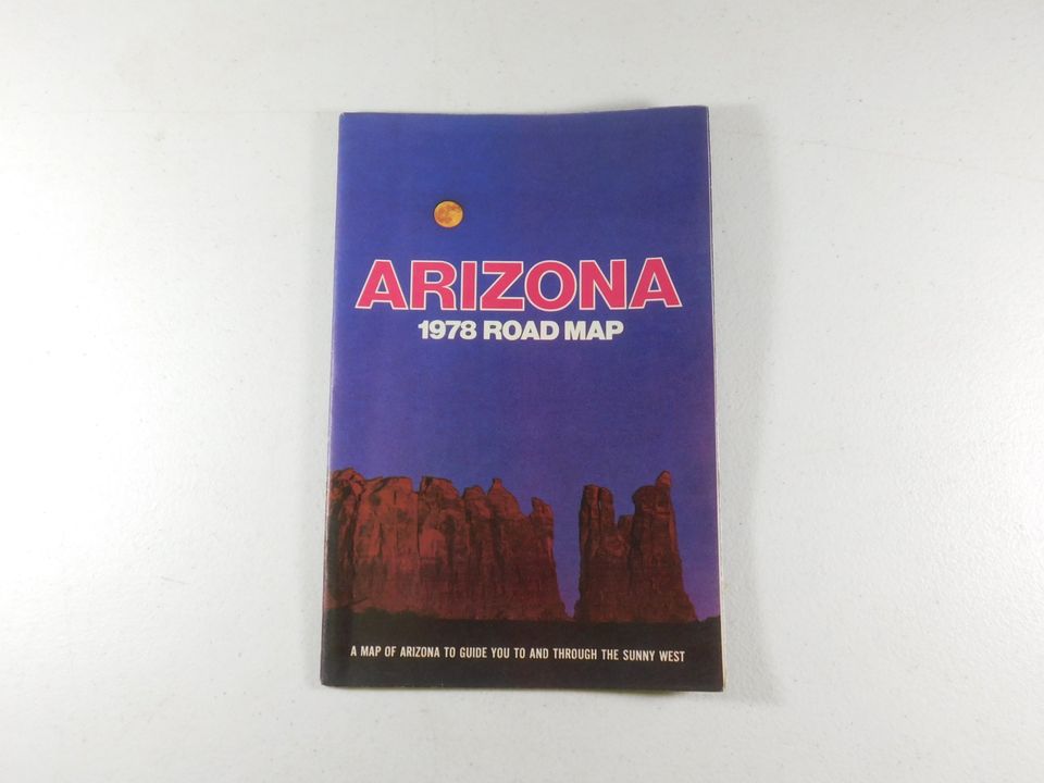 Vintage 1978 Arizona Road Map