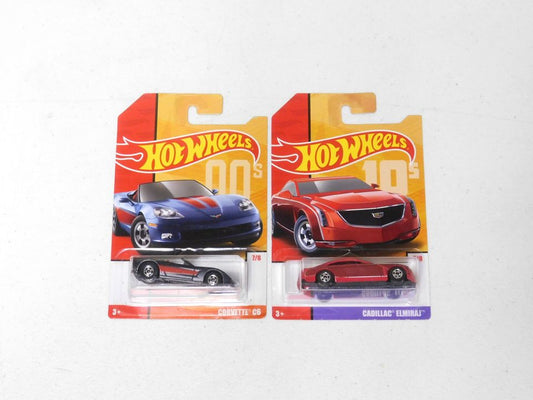 2 Hot Wheels 00s Corvette C6 and 10s Cadillac Elmiraj