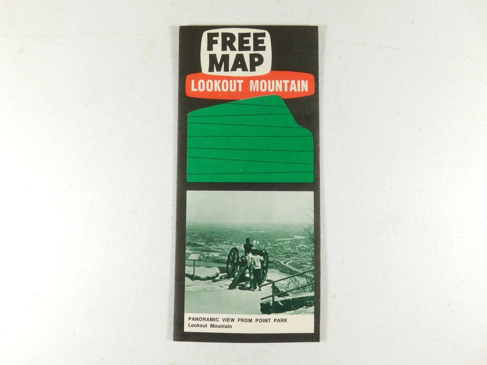 Vintage 1969 Lookout Mountain Map