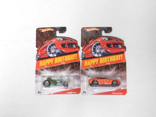 2 Hot Wheels Happy Birthday! Altered State and Overbored 454