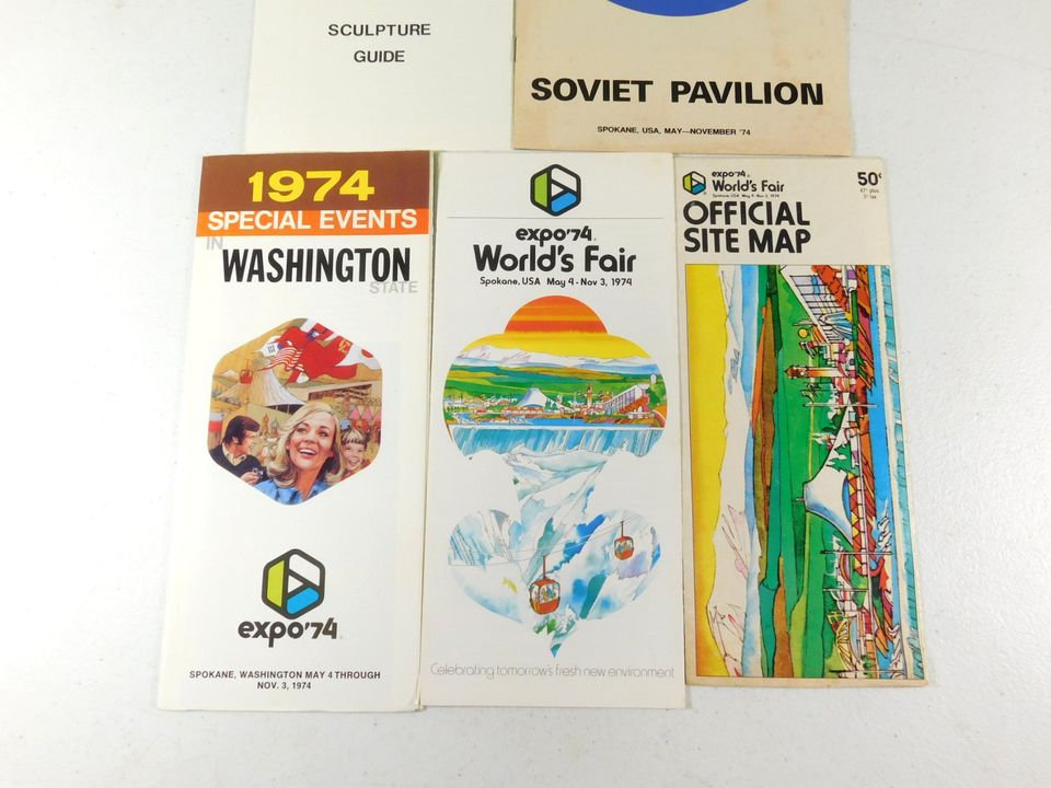 Vintage 1974 Expo World's Fair Brochures and Site Map