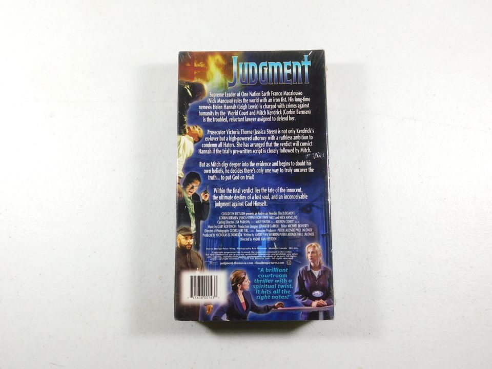 3 Christian VHS Movies Tapes The Ten Commandments, Judgment, He Chose the Nails