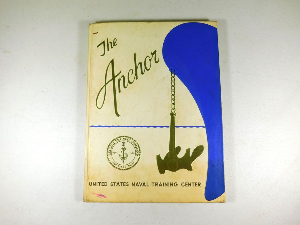 Vintage "The Anchor" United States Naval Training Center Book