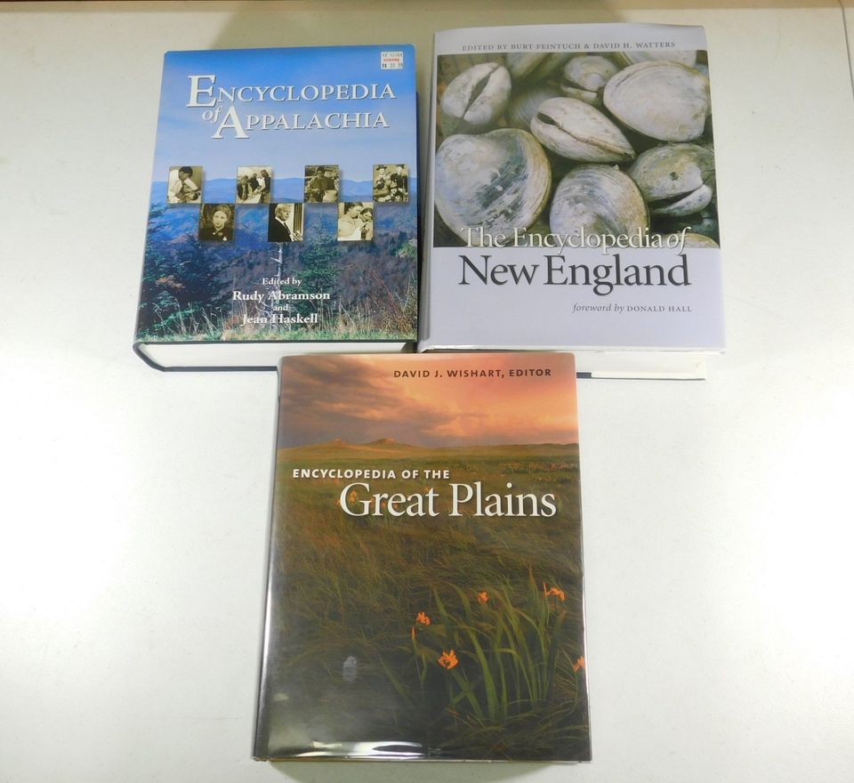 3 Encyclopdieas - Appalachia, New England, The Great Plains