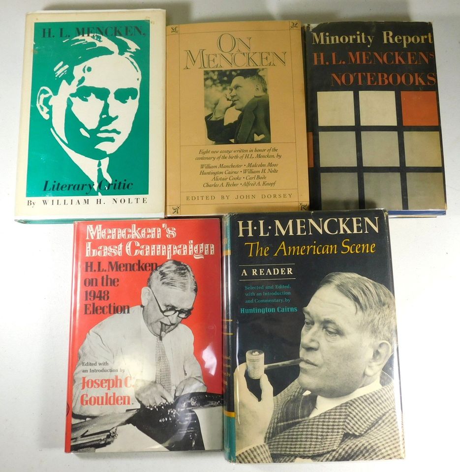 5 Vintage Books on H. L. Mencken