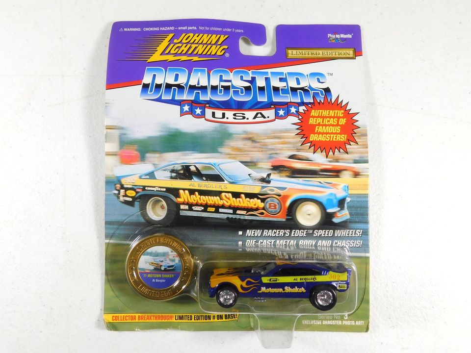 4 Johnny Lightning '71 Motown Shaker Al Bergler Dragsters USA Cars