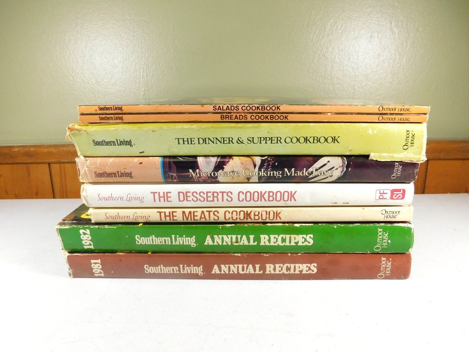 8 Vintage Southern Living Cookbooks