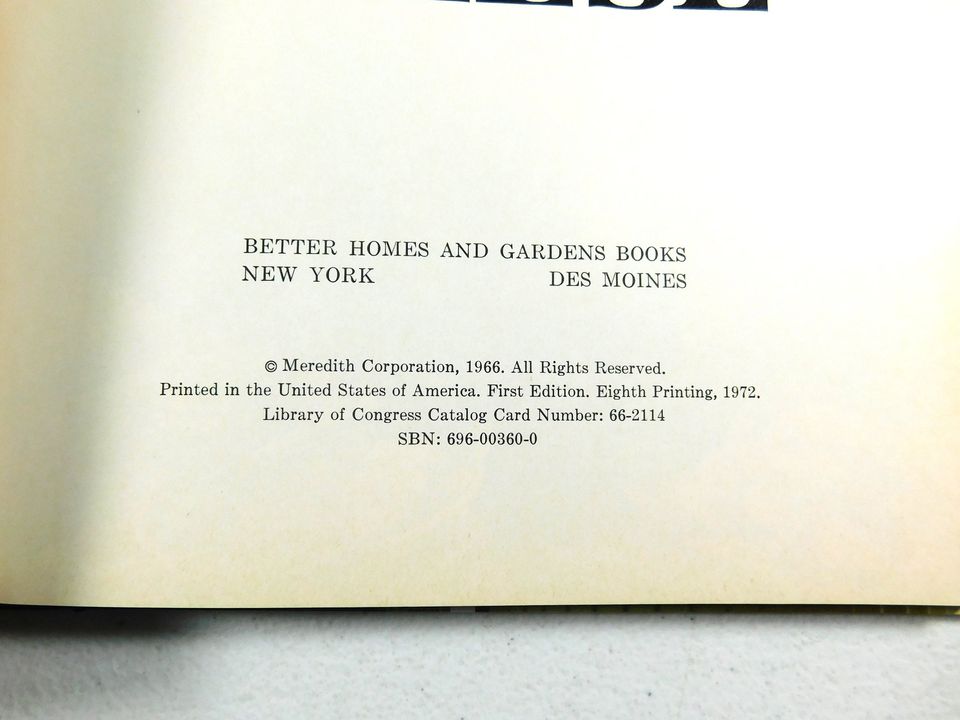 Vintage 1966 Better Homes and Gardens Cooking with Cheese Book