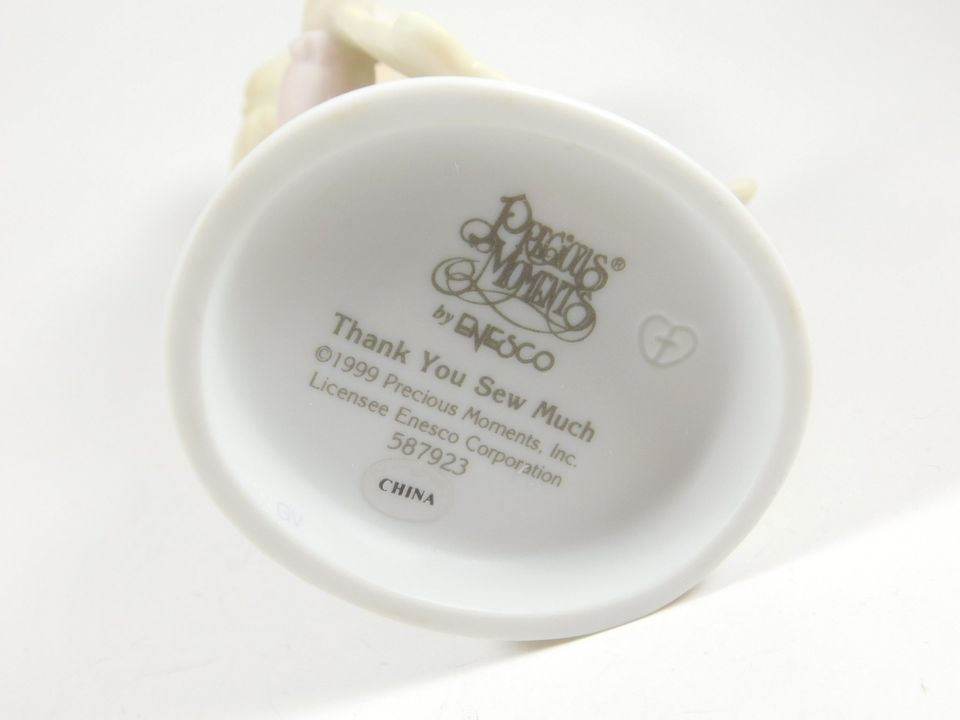 Precious Moments Thank You Sew Much Enesco Figurine 587923