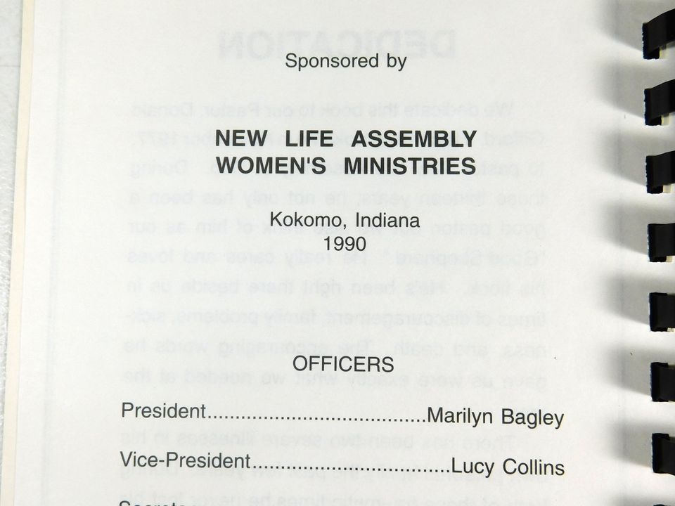 Vintage 1990 Seasoned With Love New Life Assembly Women's Ministries Cookbook