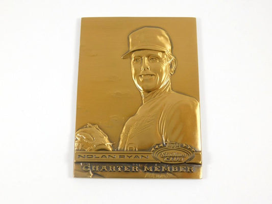 1991 Nolan Ryan Topps Stadium Club Charter Member Metal Card