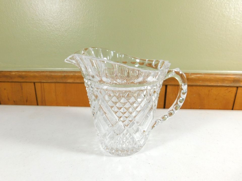 Vintage Cut Glass Pitcher