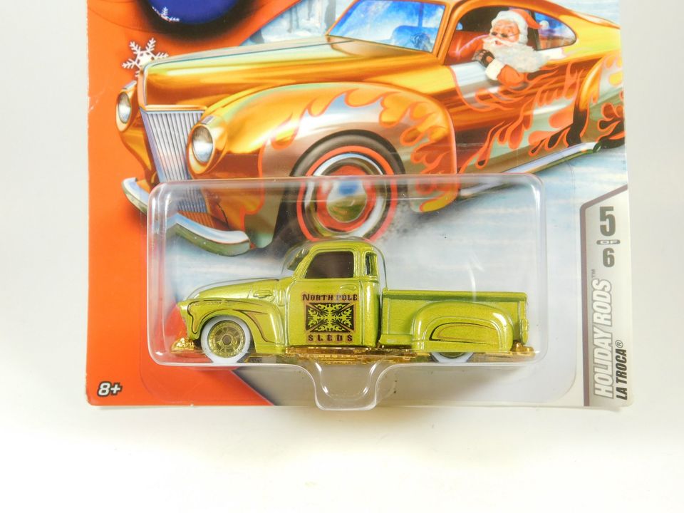 Hot Wheels 2007 Holiday Rods Green La Troca 5 of 6