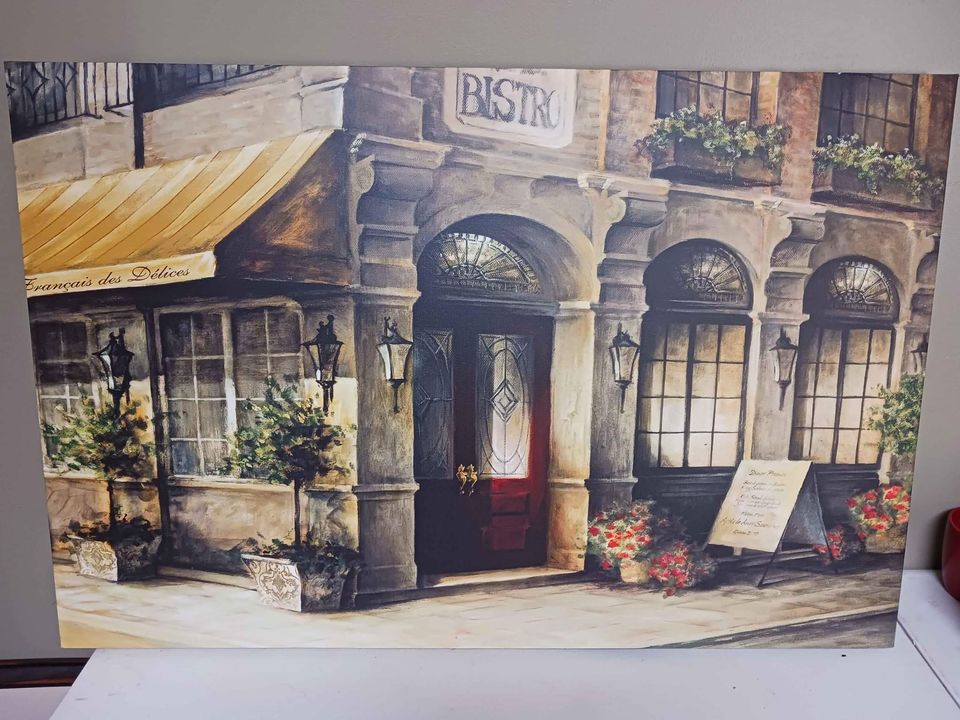 Wall Art Print Paris Bistro