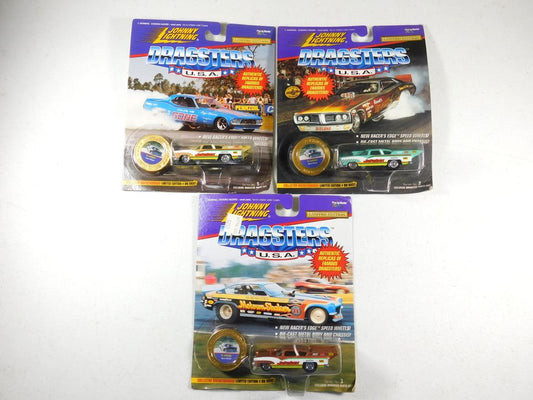 3 Johnny Lightning '55 Jukebox Norm Wizner Dragsters USA Cars