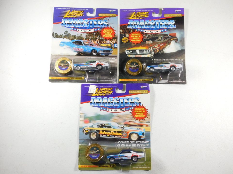 3 Johnny Lightning '71 Revellution Ed McCulloch Dragsters USA Cars