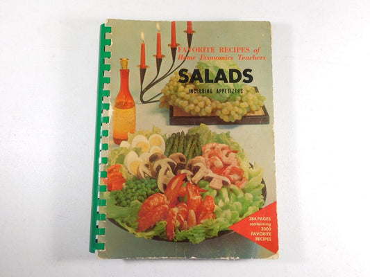 Vintage 1964 Favorite Recipes of Home Economics Teachers Salads Including Appetizers Cookbook