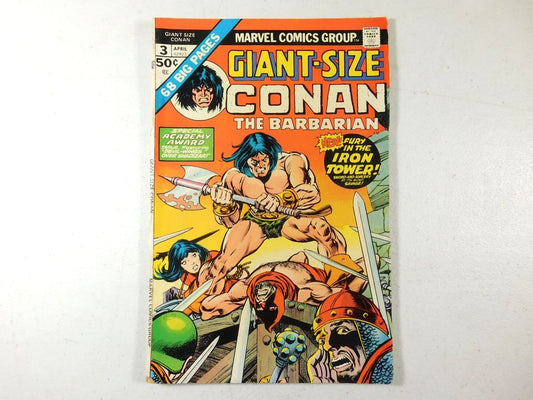 Vintage 1975 Marvel Giant-Size Conan The Barbarian #3 April 02923 Comic Book