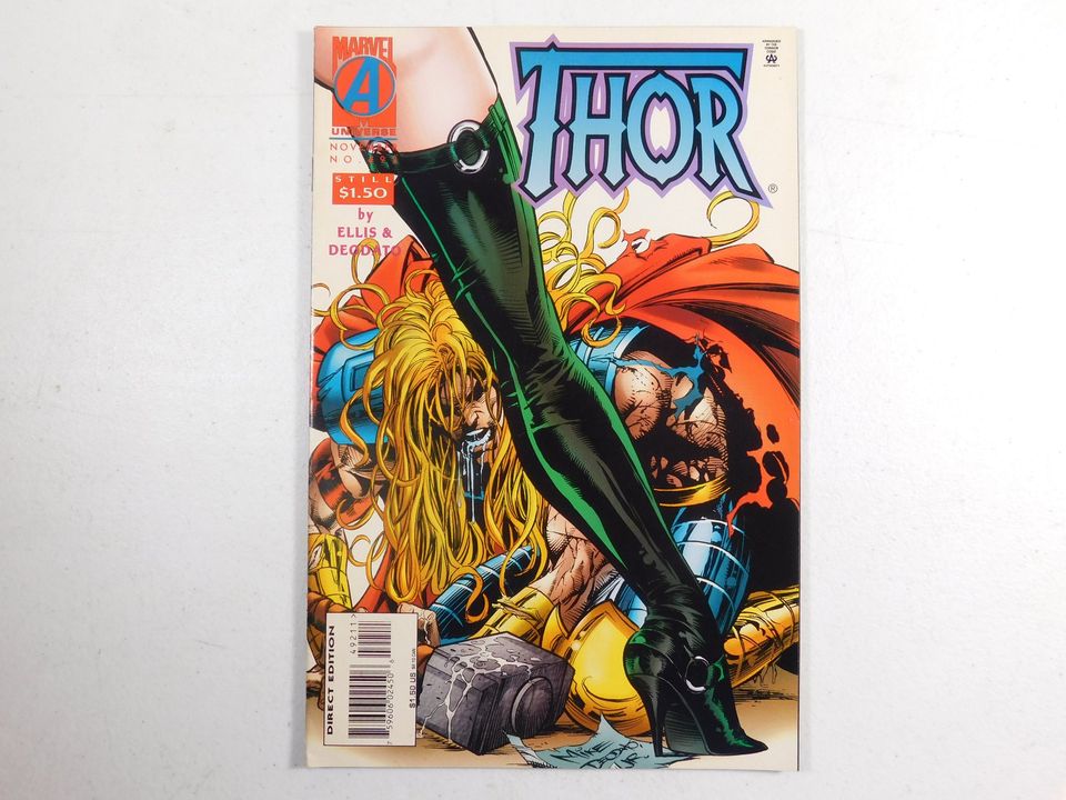 1995 Thor Marvel Comic Book No. 492 November Direct Edition