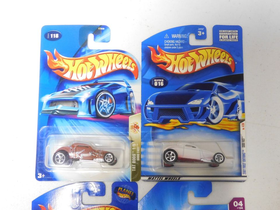 4 Hot Wheels Sooo Fast Color Variants