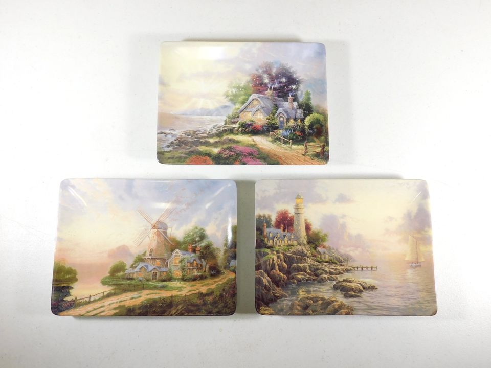 3 Thomas Kinkade Collector Plates