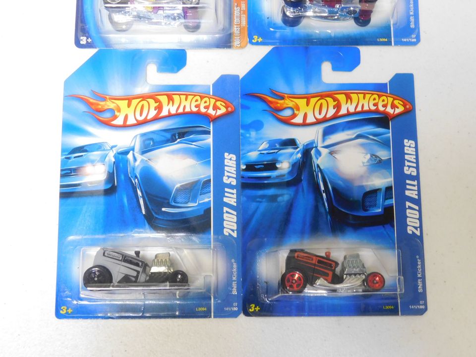 4 Hot Wheels Shift Kicker Cars Color Variants