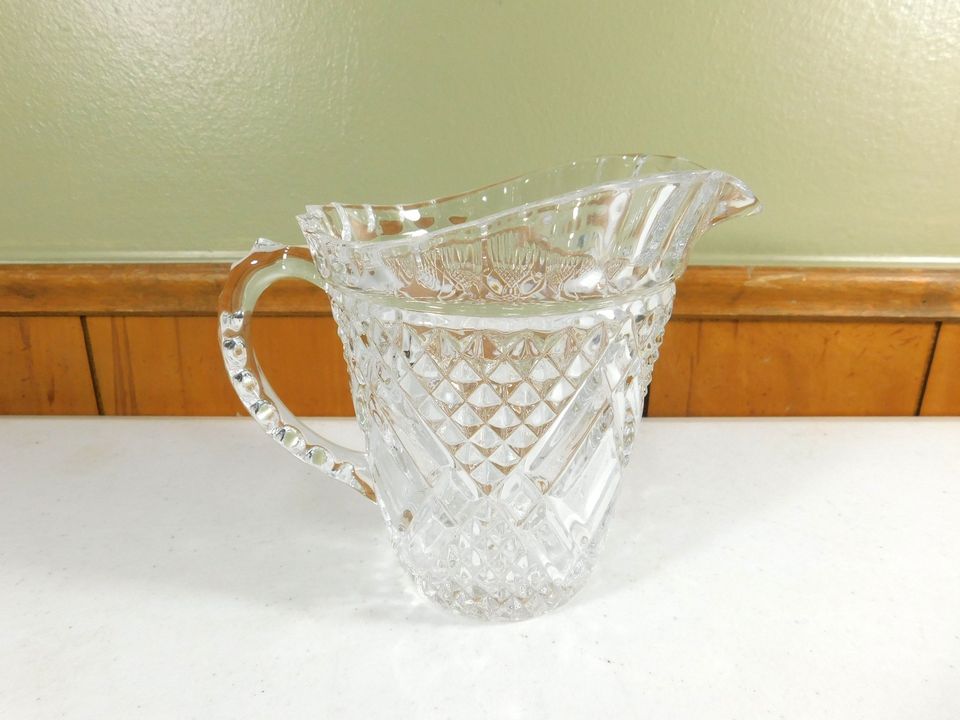 Vintage Cut Glass Pitcher