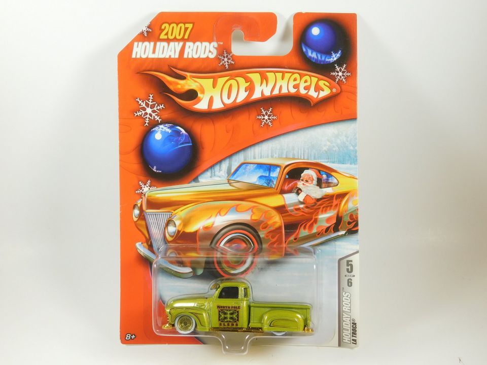 Hot Wheels 2007 Holiday Rods Green La Troca 5 of 6