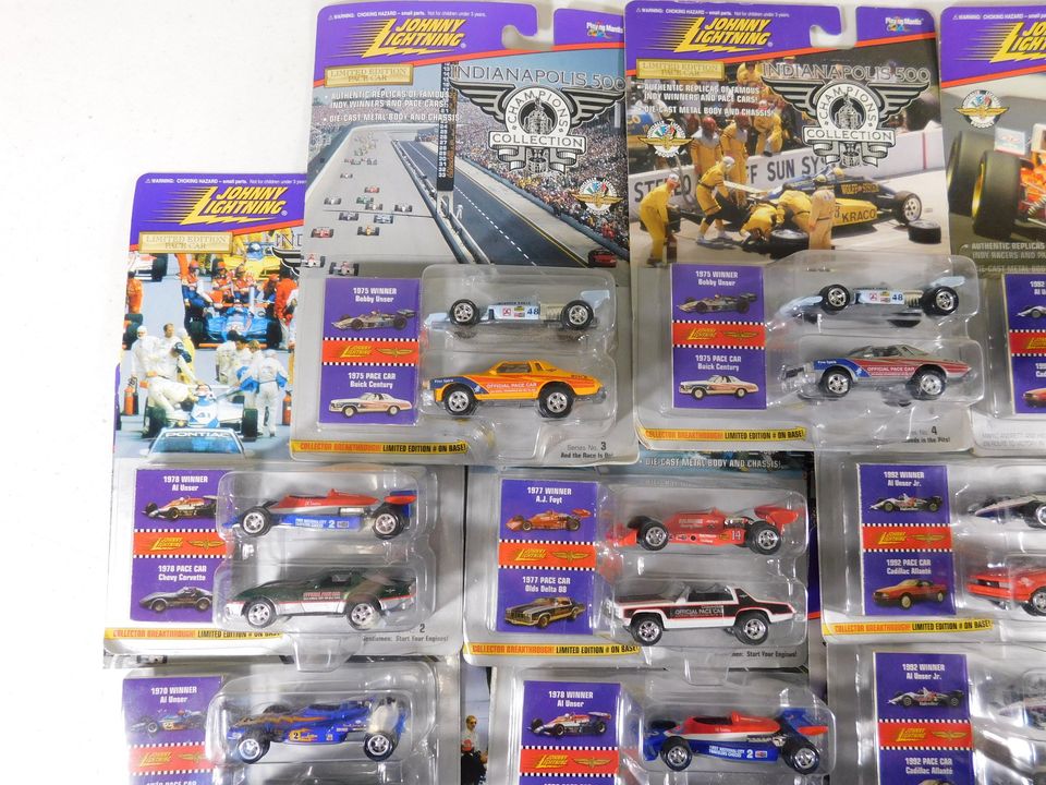 19 Johnny Lightning Indianapolis 500 Champions Collection Limited Edition Cars