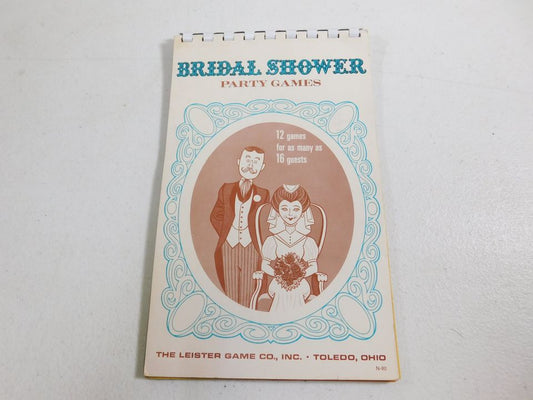 Vintage 1969 Bridal Shower Party Games Book