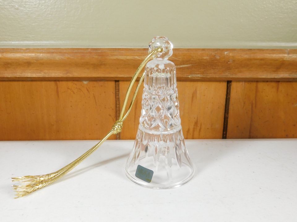 Mikasa Glass Bell Ornament