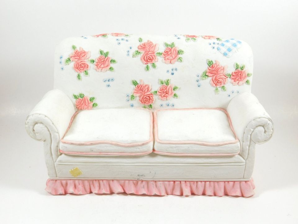 Cherished Teddies Floral Couch 2003 Priscilla Hillman