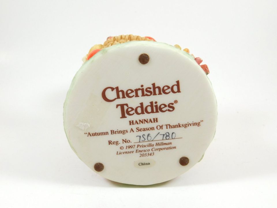 Cherished Teddies Hannah "Autumn Brings A Season Of Thanksgiving"