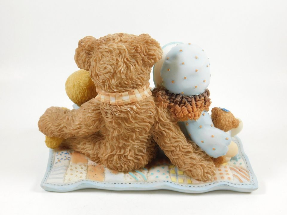 Cherished Teddies Elmer And Friends "Friends Are The Thread That Holds The Quilt Of Life Together"