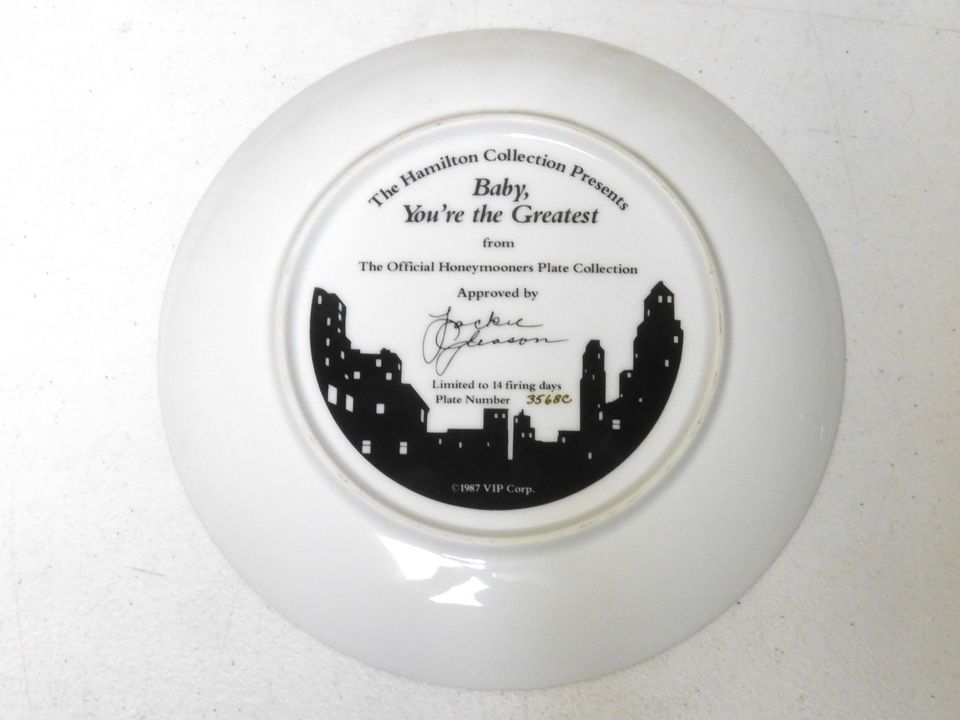 Set of 3 Honeymooners Collector Plates Hamilton Collection