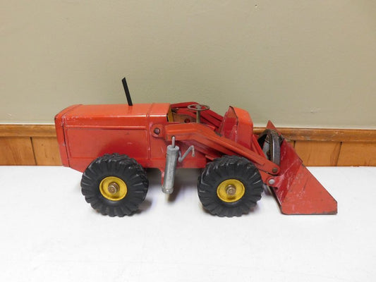 Vintage Red Nylint Power Loader Pressed Steel