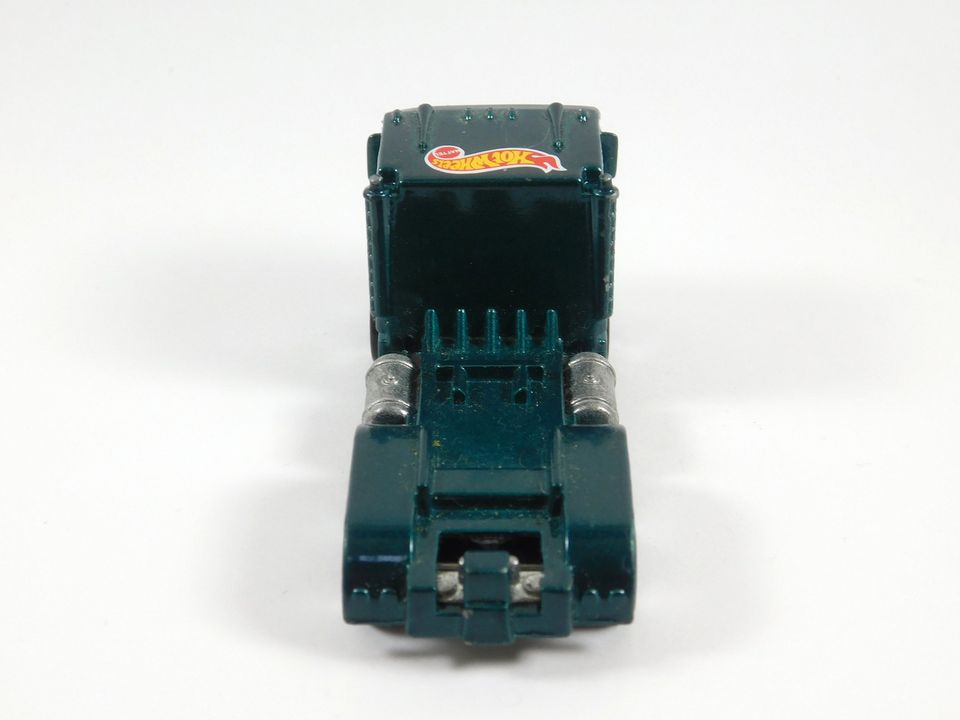 Vintage 1986 Hot Wheels Green Semi Cab