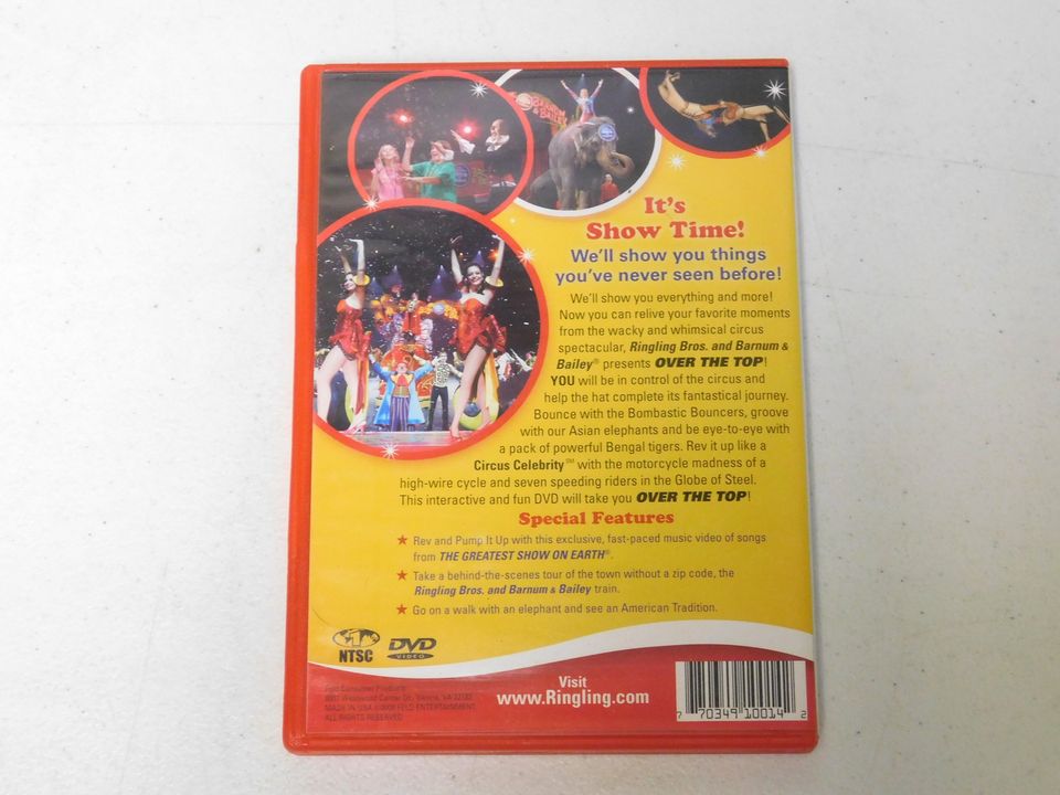 Ringling Bros. and Barnum & Bailey Over the Top 138th Edition Souvenir DVD