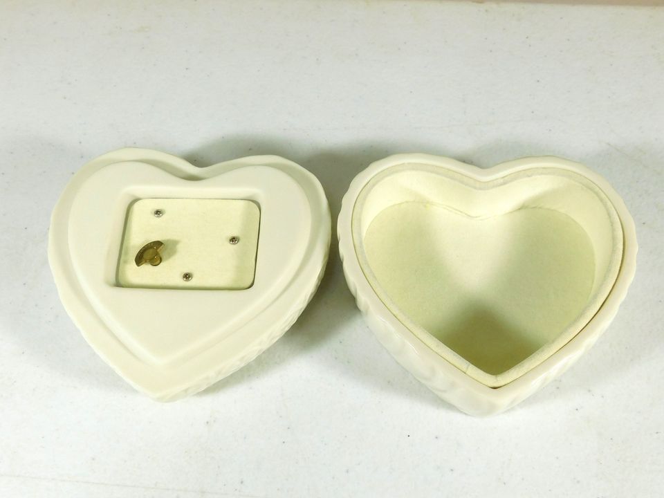 Classic Lenox For Today, Tomorrow, Forever Heart Shaped Musical Sentiment Box