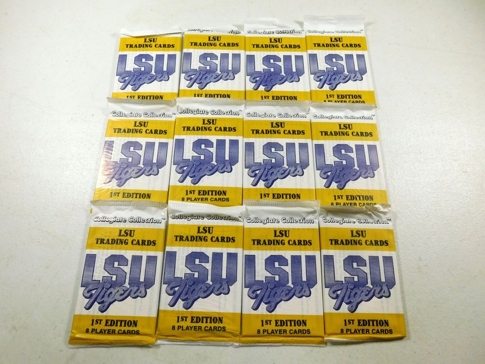 12 Packs of LSU Tigers 1st Edition Trading Cards