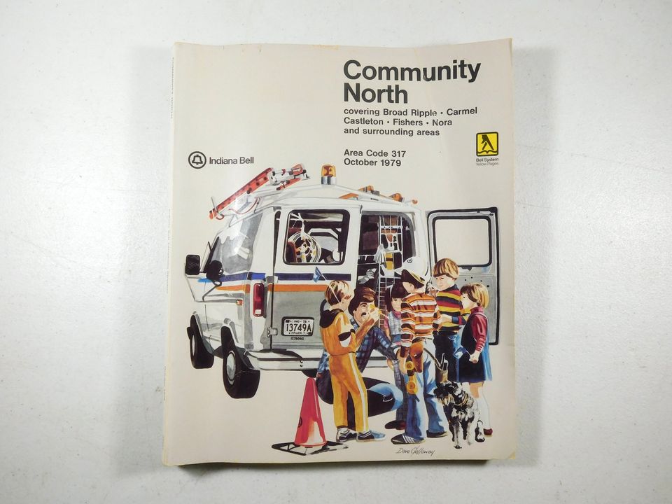 Vintage 1979 Community North Indiana Bell Phonebook