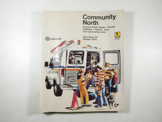 Vintage 1979 Community North Indiana Bell Phonebook