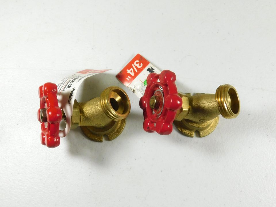 Two 3/4" Sillcock Female Threaded Inlets Valves